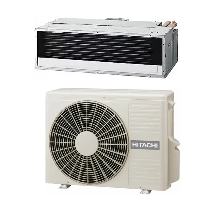 Climatizzatore Condizionatore Hitachi Inverter Canalizzato Bassa Prevalenza 9000 Btu RAD-25RPA/RAC-25NPA con Comando Infrarossi e Ricevitore SPX-RCKA R-410