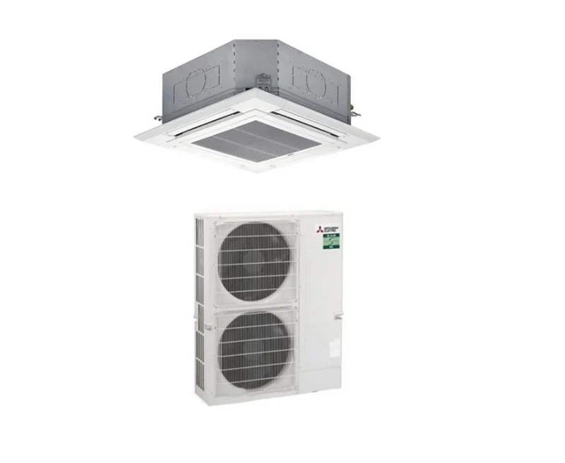 Climatizzatore Condizionatore Mitsubishi Electric Cassetta a 4 Vie 48000 Btu PLA-ZM140EA + PUZ-M140VKA Monofase R-32 Wi-Fi Optional con Griglia Inclusa Completo di comando