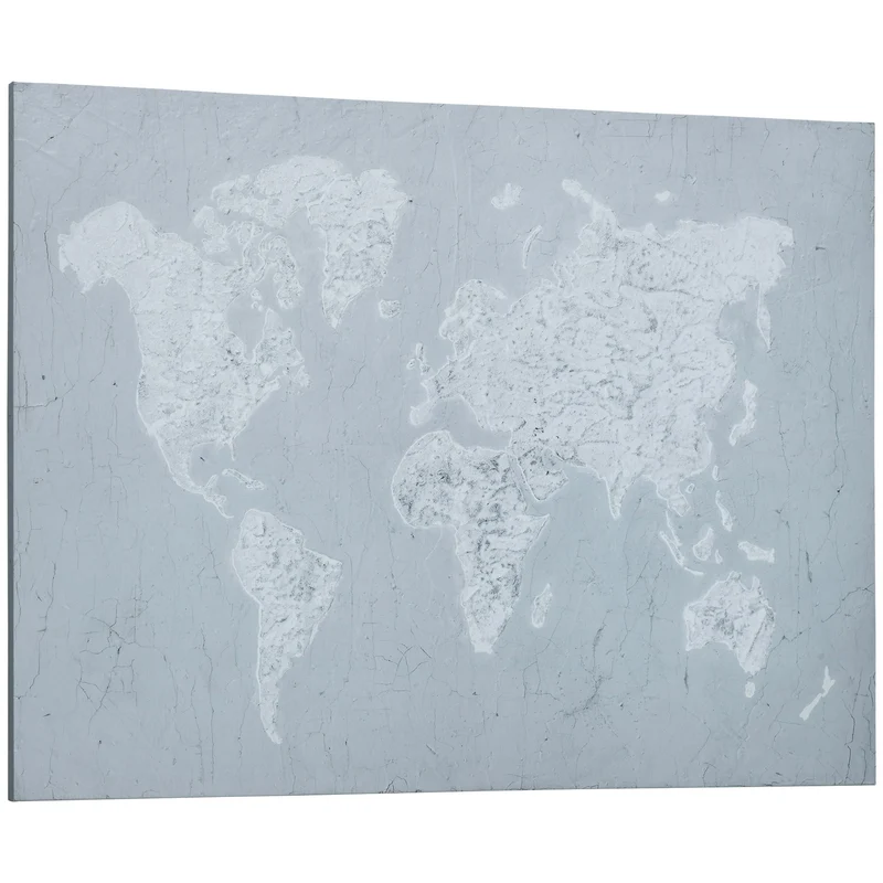 Easycomfort-Druck auf Leinwand 120 x 90 cm für Zuhause und Büro, Leinwand aus Kiefernholz und Tinte aus Polyurethanharz, Grau und Weiß