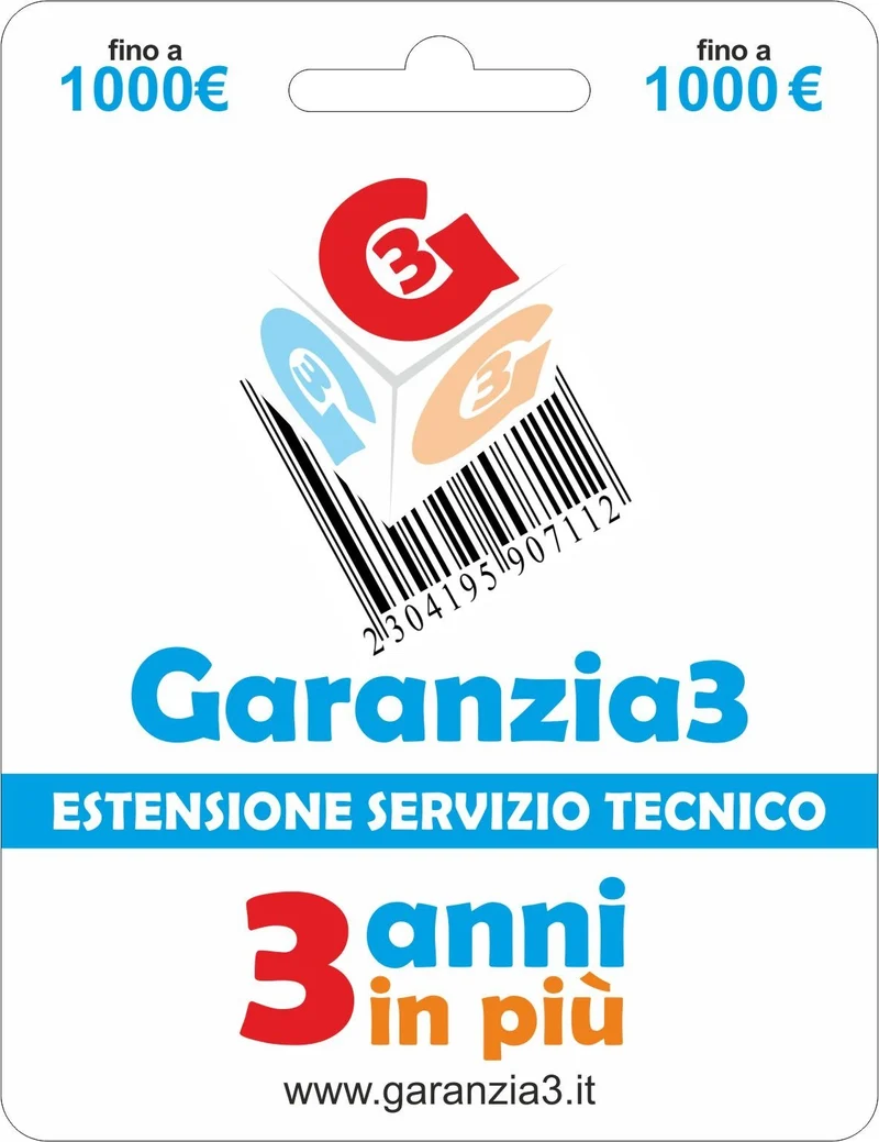 Garantie3 Verlängerung des technischen Service bis zu 1000,00 Euro