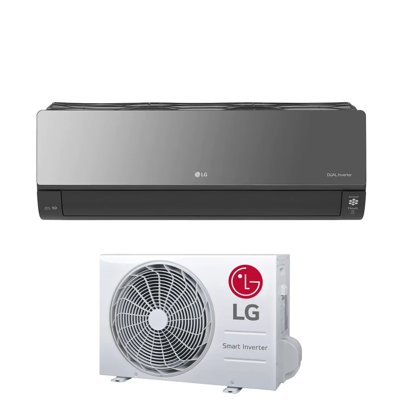LG Inverter-Klimaanlage ArtCool Mirror-Serie 18000 Btu AC18BK R-32 Integrierte Wi-Fi-Sprachsteuerung A++/A+