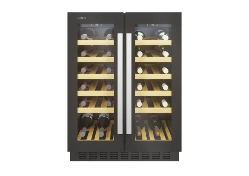 Cantina A Incasso DiVino Candy CCVB 60D/1 Classe G da 38 Bottiglie (A81,3xL59,5xP56,2) Nero