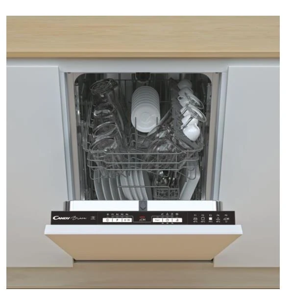 Lavastoviglie da Incasso Candy Brava CDIH 1L949 Slim Coperti 9 (A+ Pre2020) Classe F (A81,6xL44,8xP55,5) WiFi + Bluetooth