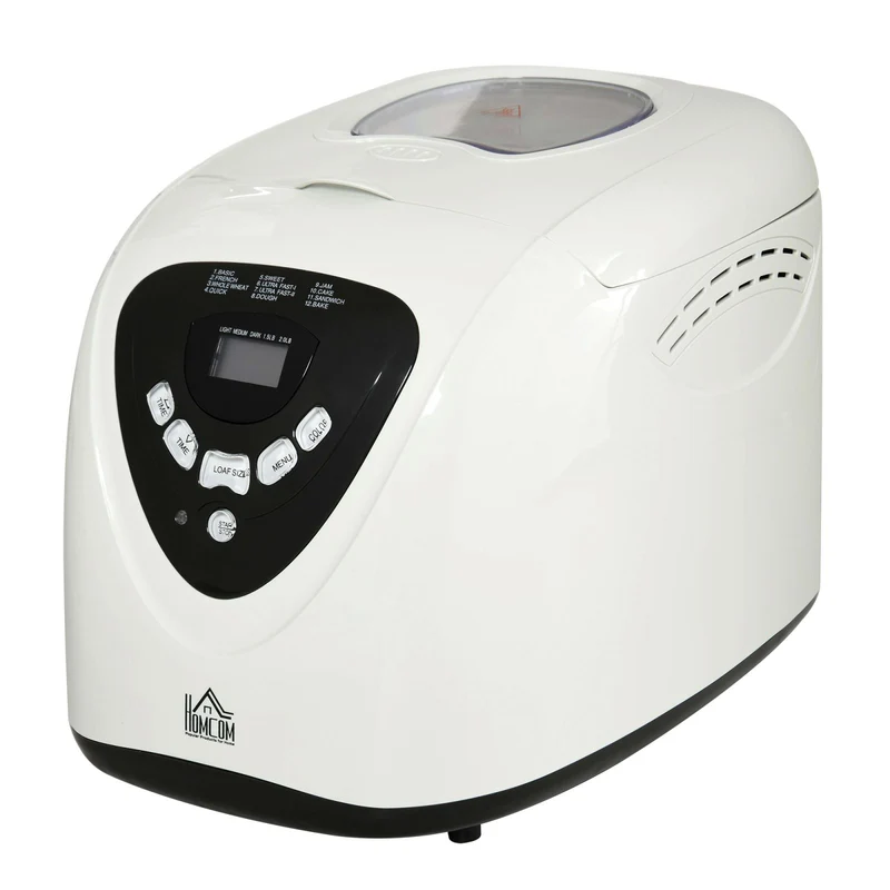 EASYCOMFORT Macchina per il Pane 12 Programmi 600W, Timer 13 Ore, Antiaderente