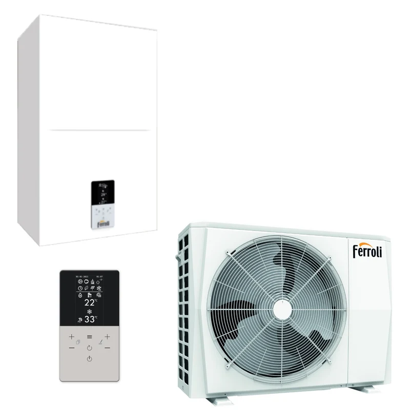 Ferroli OMNIA S 3.2 04 R-32 Reversible Luft-Wasser-Inverter-Wärmepumpe mit Steuerung im Lieferumfang enthalten