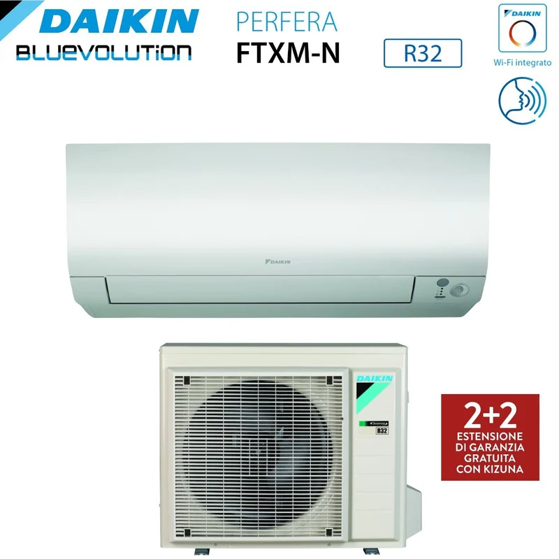 SCHNÄPPCHENBEREICH DAIKIN Bluevolution Inverter-Klimaanlage PERFERA-Serie 12000 BTU FTXM35N R-32 Klasse A+++ Integriertes WLAN - italienische Garantie