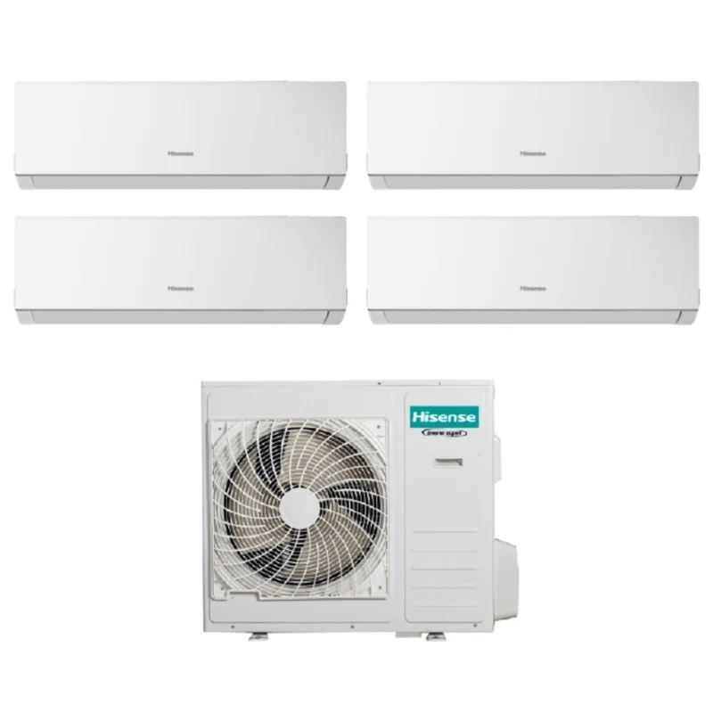 MÖGLICHKEITEN - Hisense Klimaanlage, Split-Inverter-Quad-Einheiten, NEUE COMFORT 9+9+9+9-Serie mit 4AMW81U4RAA r-32 Wi-Fi optional 9000+9000+9000+9000