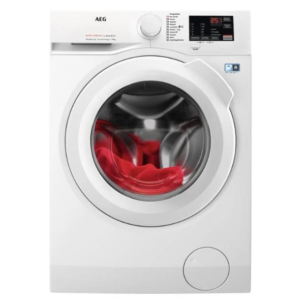 Aeg Frontlader-Waschmaschine, 9 kg, Serie 6000, ProSense-Technologie, 1400 U/min, L6FBI943, Klasse C