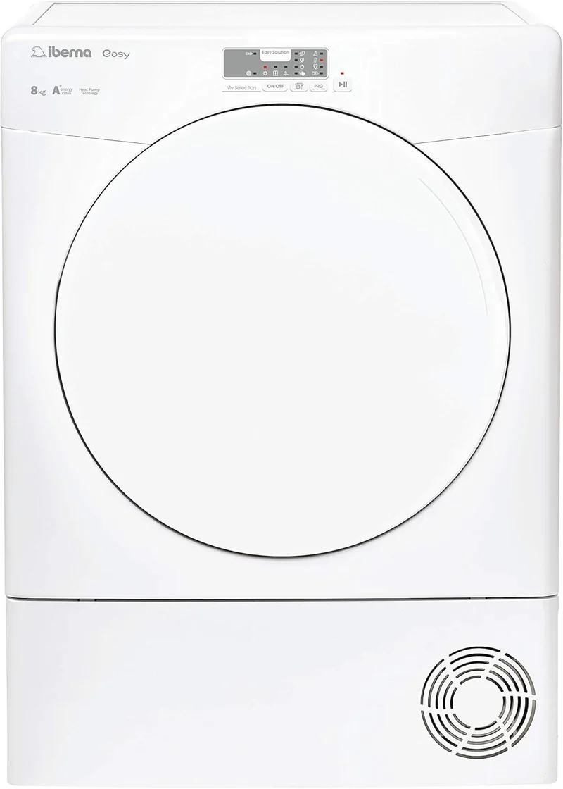 Asciugatrice A Pompa di Calore Iberna IEYE H8A1L-S 8 Kg Classe A+ (A85xL59,7xP60)