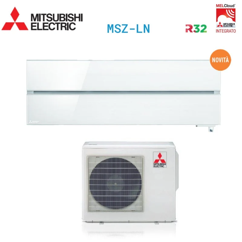 AREA OCCASIONI - Climatizzatore Condizionatore Mitsubishi Electric Inverter serie Kirigamine Style 12000 Btu MSZ-LN35VGV Pearl White R-32 Wi-Fi Integrato Classe A+++ Bianco Perla