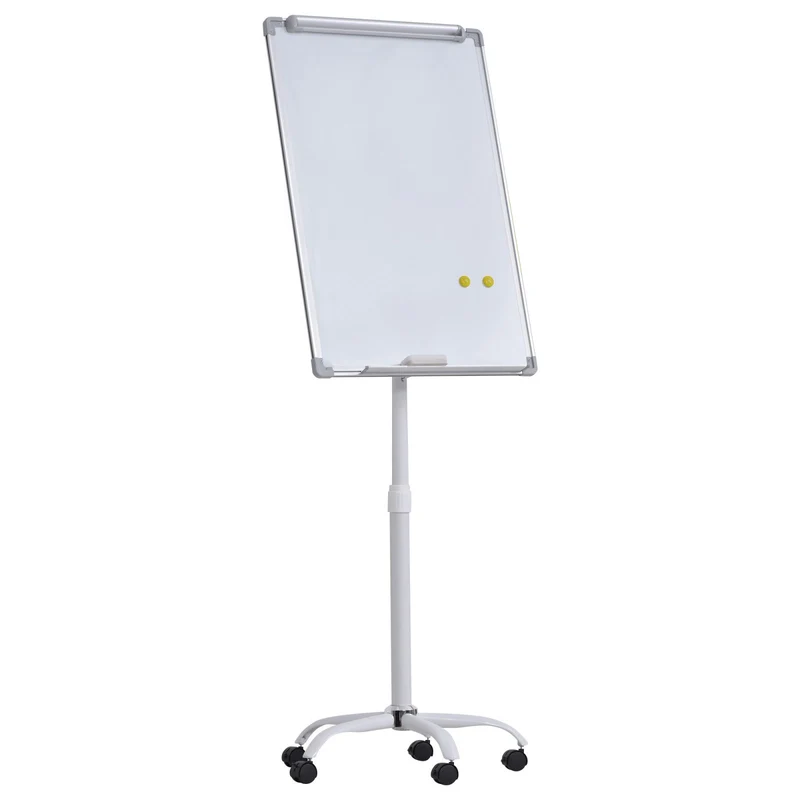 EASYCOMFORT Lavagna Magnetica Bianca Cavalletto Magneti Cancellino Altezza Regolabille