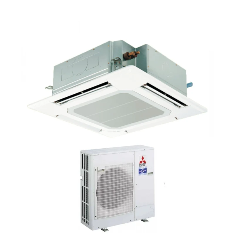 Klimaanlage Mitsubishi Electric a Cassetta Power Inverter 21000 Btu PLA-RP60BA + PUHZ-ZRP60VHA2 Monofase R-410 Con Griglia Standard e Comando Remoto Inclusi