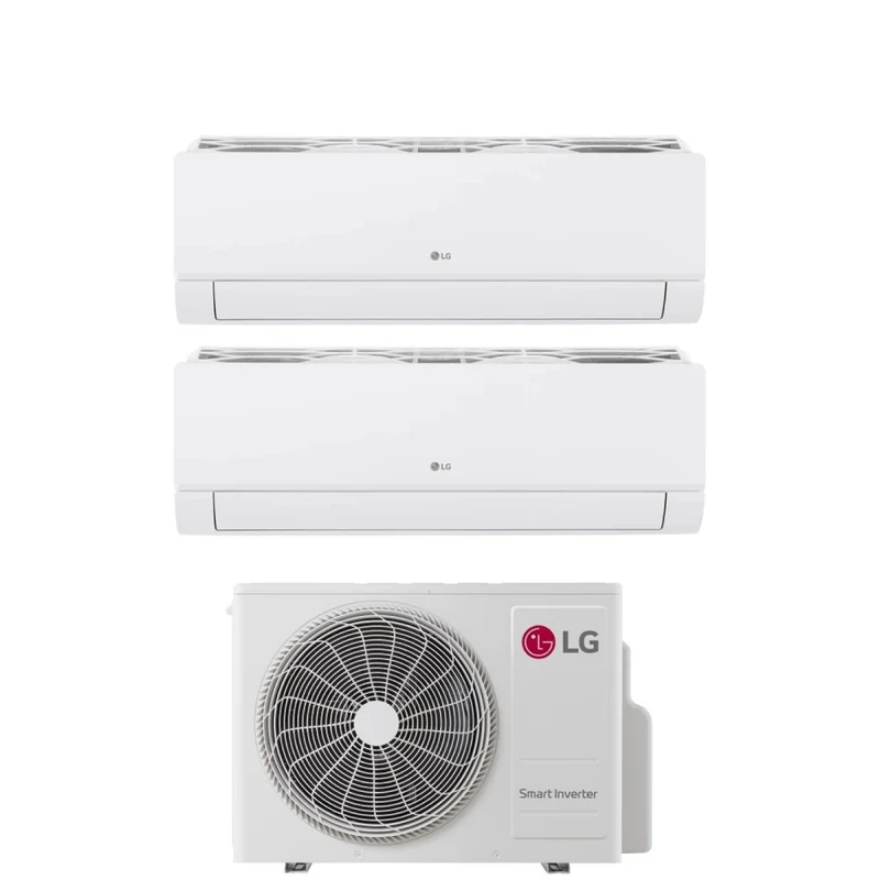 LG Dual Split Inverter Klimaanlage, LIBERO SMART 7+7 Serie, mit MU2RW15 R-32 Integriertes Wi-Fi 7000+7000