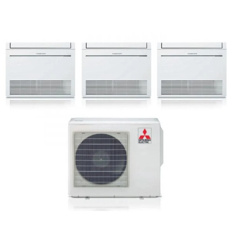 Mitsubishi Air Conditioning Floor Trial Split Inverter MFZ-KT 9+12+18 Serie mit MXZ-3F68VF R-32 9000+12000+18000 – Neu