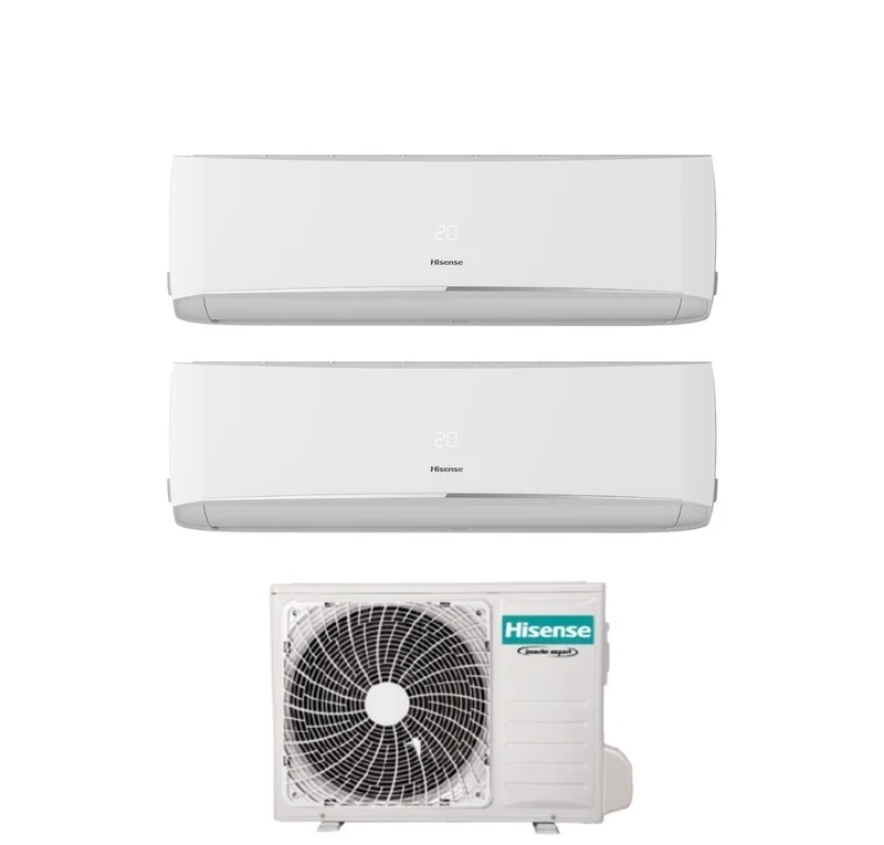 Hisense HALO 9+9 Serie Inverter Dual Split Klimaanlage mit 2AMW42U4RGC R-32 Integriertes Wi-Fi 9000+9000