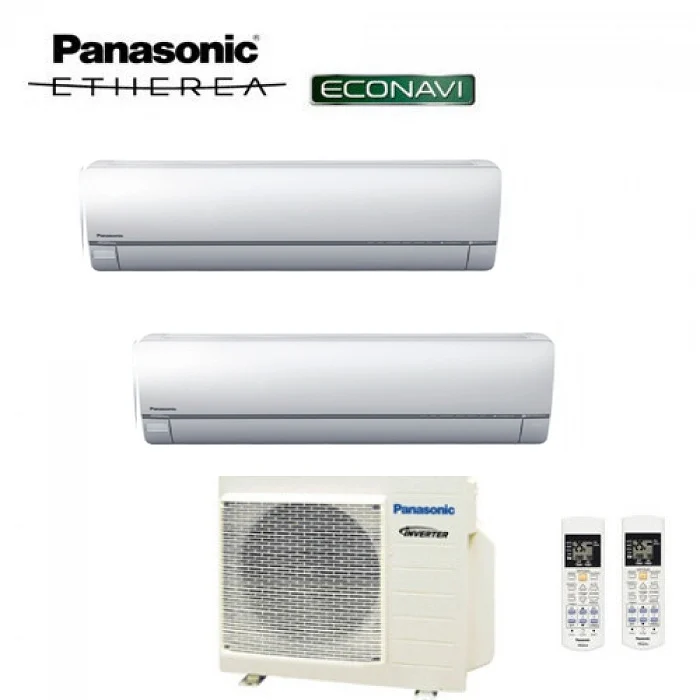 PANASONIC DUAL SPLIT INVERTER ETHEREA WHITE 7000+7000 mit CU-2E15SBE