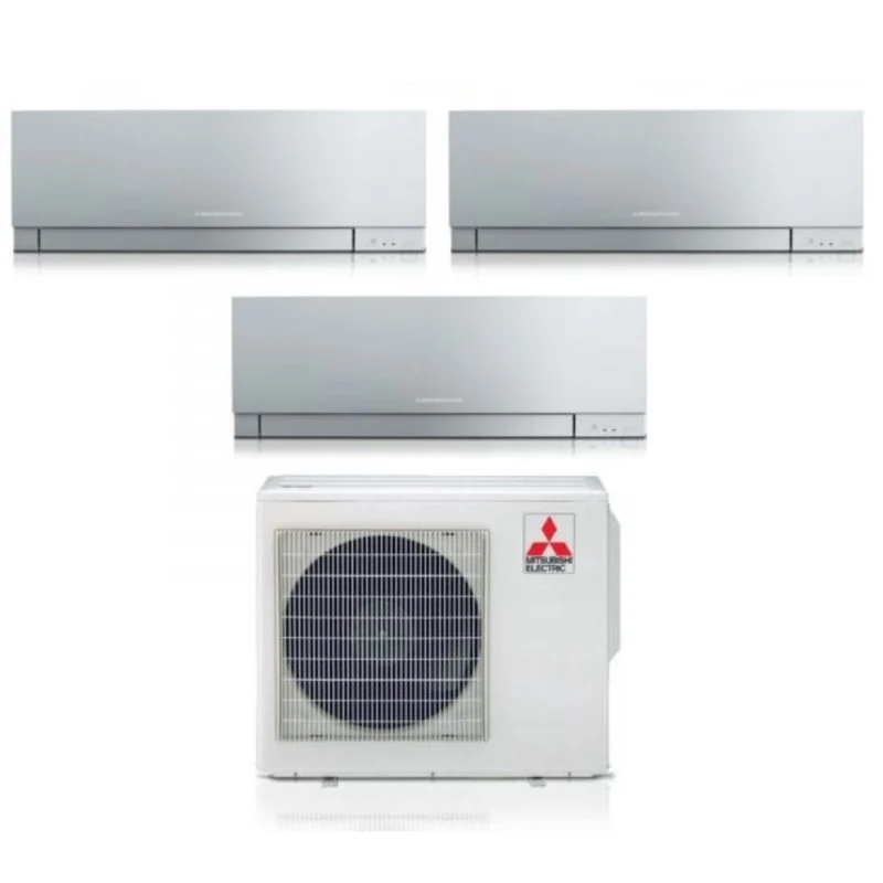 Mitsubishi Electric Trial Split-Klimaanlage Kirigamine Zen Silver 7000+12000+18000 mit MXZ-3F68VF R-32 integriertem WLAN