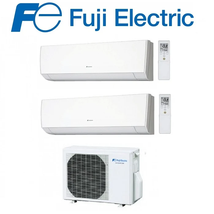 FUJI ELECTRIC DUAL SPLIT INVERTER KLIMAANLAGE LM 9+14 Serie mit ROG18L 9000+14000