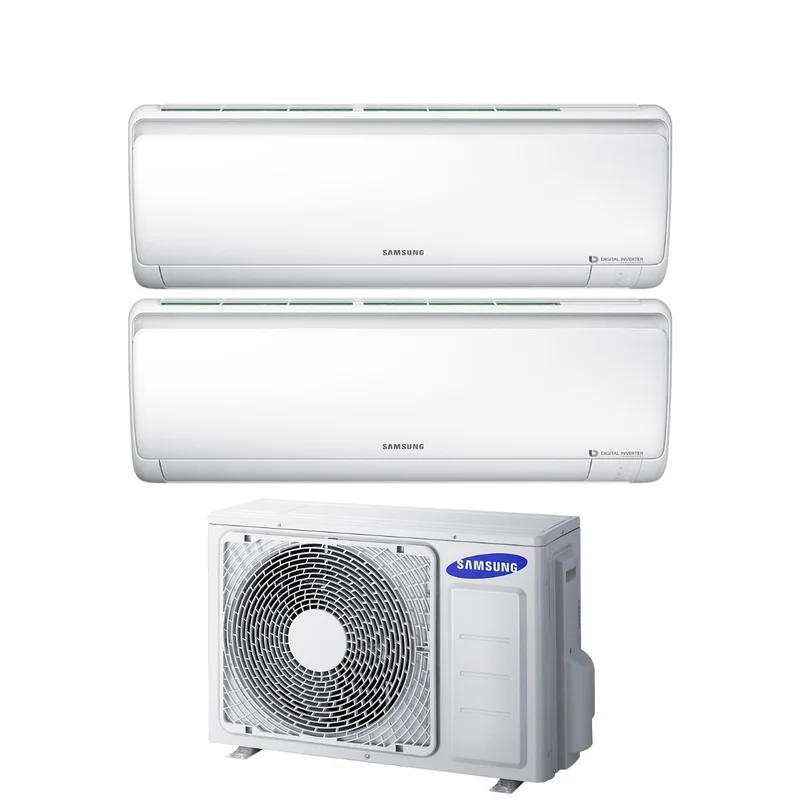 Climatizzatore Condizionatore Samsung Dual Split Inverter serie MALDIVES 12+12 con AJ050FCJ2EH/EU R-41012000+12000