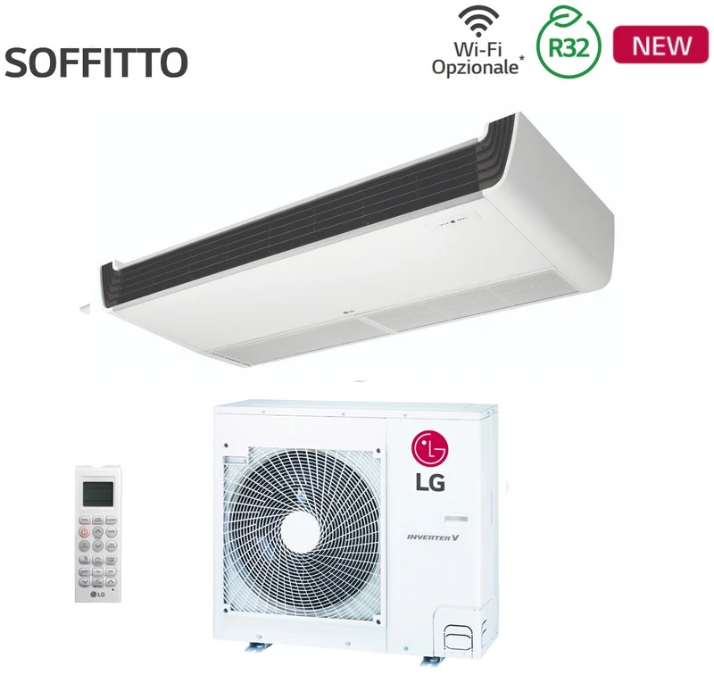 Condizionatore a Soffitto LG Standard 30000 Btu UV30F + UUC1 R-32 Wi-Fi Optional con Telecomando