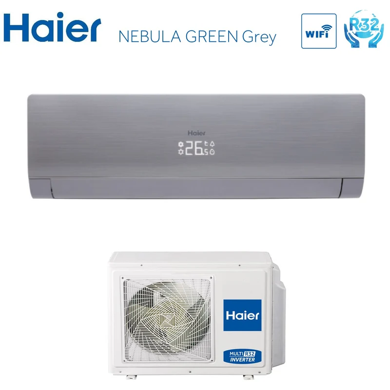 KLIMAANLAGE HAIER NEBULA GREEN G GRAU 9000 BTU AS25S2SN3FA Klasse A+++