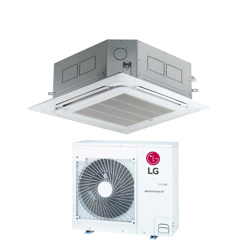 Klimaanlage LG Cassetta a 4 Vie Inverter 30000 Btu UT30F R-32 WLAN optional mit Comando a Filo e Pannello Incluso
