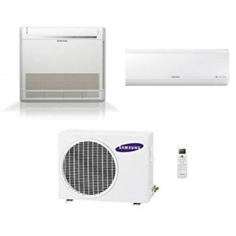 Climatizzatore Condizionatore Samsung Dual Split Console Inverter 12000 + New Style plus 7000 con AJ050NCJ R-32 Wi-Fi Optional 9000+7000 con Comando Wireless Incluso - Novità
