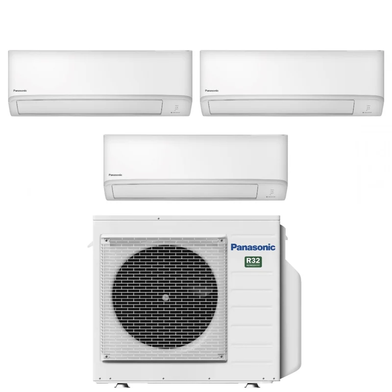 Condizionatore Trial Split Panasonic TZ 12+12+12 con CU-3Z68TBE R-32 Wi-Fi Integrato