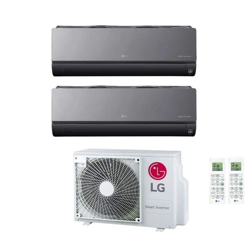 Condizionatore Dual Split LG Artcool Mirror 9+12 con MU2R15 R-32 Wi-Fi Integrato