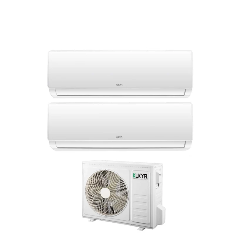 Kukyr Dual Split Inverter Klimaanlage SUN 9+9 Serie mit MULTI18-OUT R-32 9000+9000 – Neu