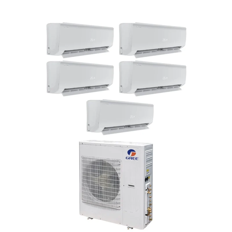 Gree Penta Split-Inverter-Klimaanlage BORA PLUS Serie 9+9+9+9+9 mit GWHD(42)NK6LO R-32 Wi-Fi optional 9000+9000+9000+9000+9000