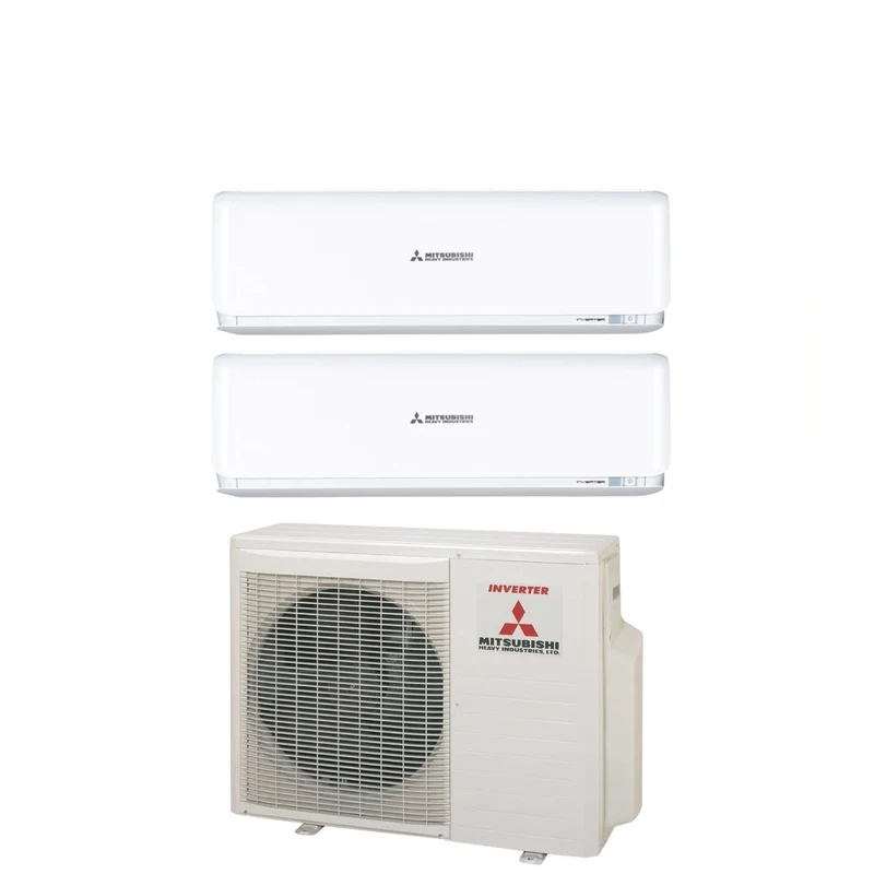 Mitsubishi Heavy Industries Dual-Split-Inverter-Klimaanlage KIREIA White 7+7-Serie mit SCM40ZS-S R-410 Wi-Fi optional 7000+7000 weiße Farbe