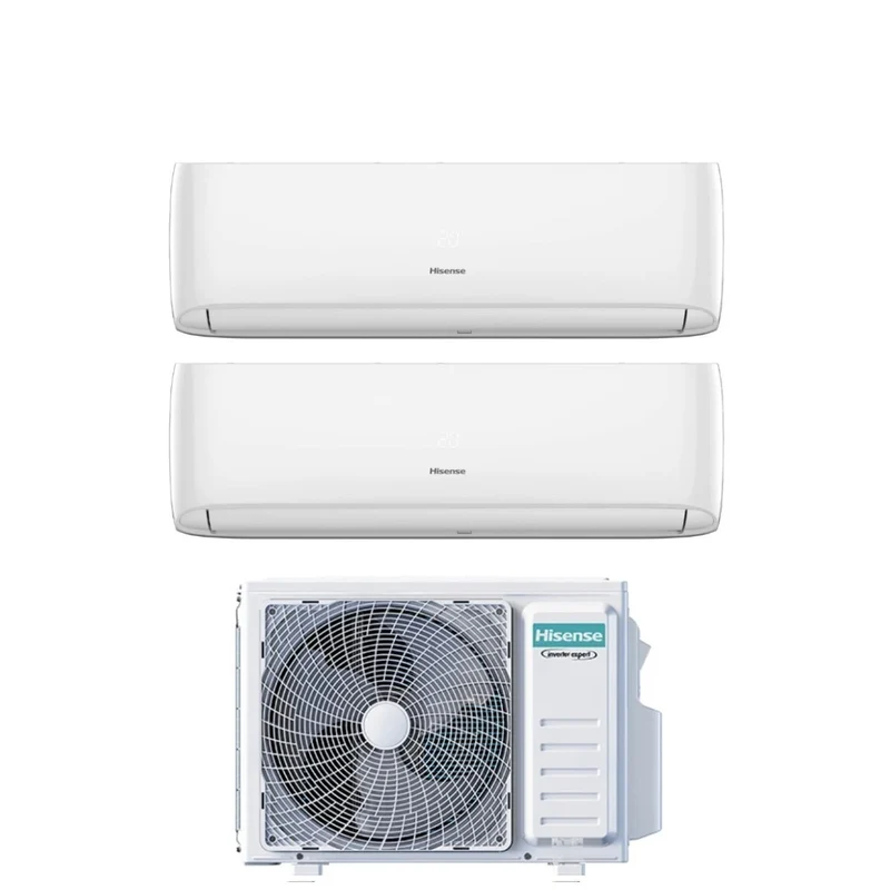Klimaanlage Dual-Split Hisense Hi-Comfort 7+9 mit 2AMW42U4RGC R-32 WLAN integriert