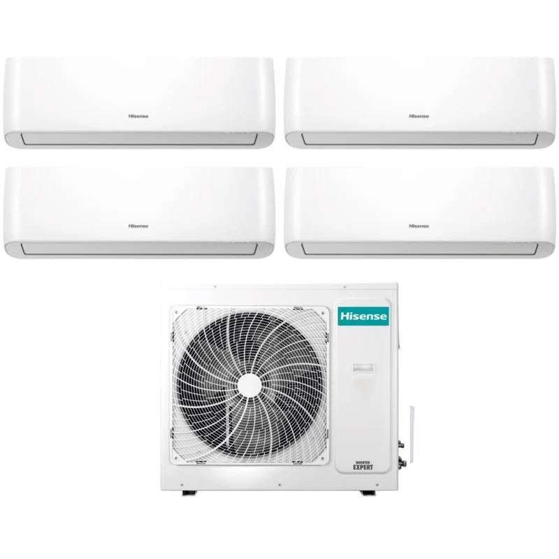 Climatizzatore Condizionatore Hisense Quadri Split Inverter serie ENERGY PRO 9+9+12+12 con 4AMW105U4RAA R-32 Wi-Fi Integrato 9000+9000+12000+12000 - Novità