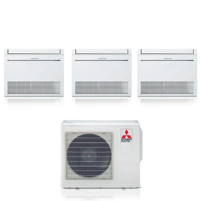 Condizionatore Trial Split a Pavimento Mitsubishi Electric MFZ-KT 9+9+9 con MXZ-3F54VF R-32 Wi-Fi Optional