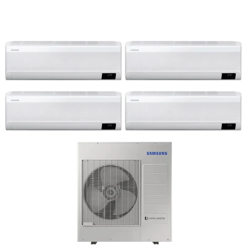 Climatizzatore Condizionatore Samsung Quadri Split Inverter serie CEBU 9+9+9+12 con AJ100TXJ5KG R-32 Wi-Fi Integrato 9000+9000+9000+12000