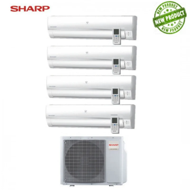 CLIMATIZZATORE CONDIZIONATORE SHARP QUADRI SPLIT 9+9+9+12 UMR 9000+9000+9000+12000 CON AE-X4M28TR - NEW