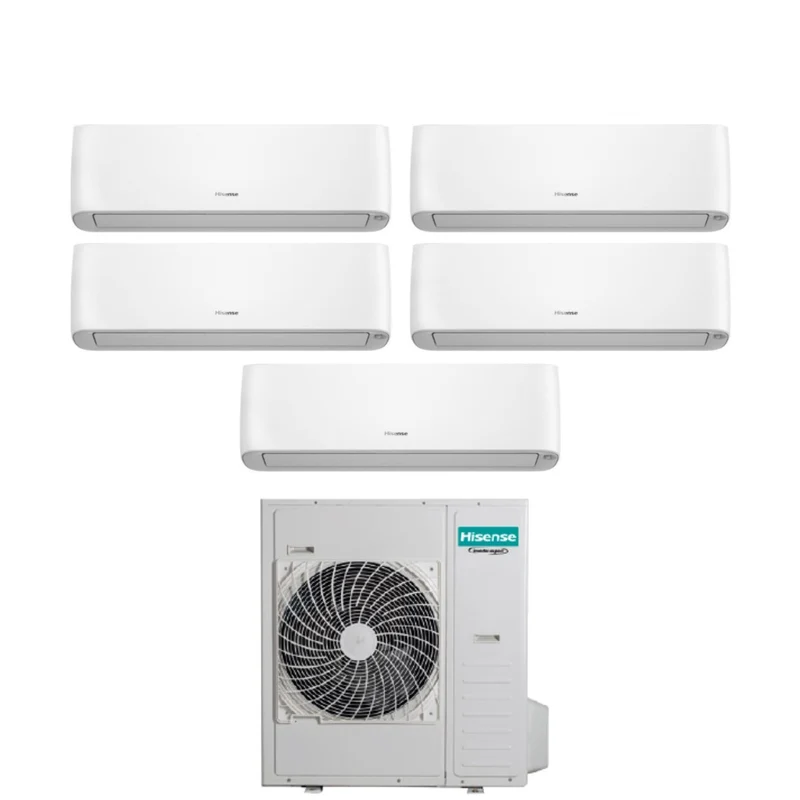 Hisense Penta Split-Inverter-Klimaanlage ENERGY PRO PLUS/HI-ENERGY 9+9+9+12+12 Serie mit 5AMW125U4RTA R-32 Integriertes WLAN 9000+9000+9000+12000+12000