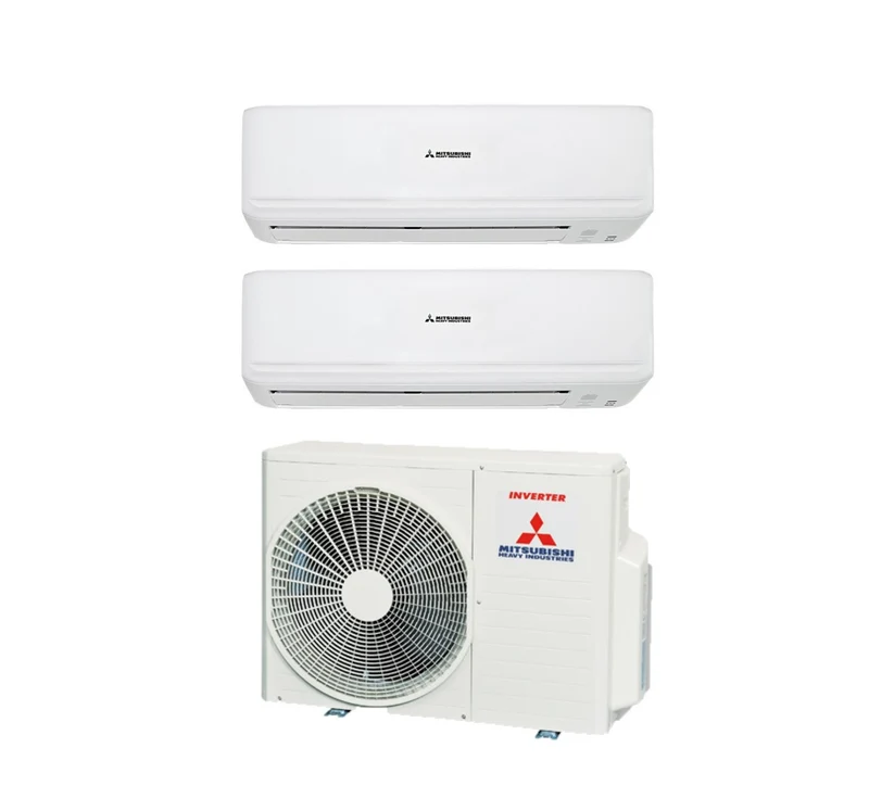 Climatizzatore Condizionatore Mitsubishi Heavy Industries DualSplit Inverter Serie Kireia Smart (SKM) 9+9 con SCM50ZS-S Gas R-32 Wi-Fi Optional