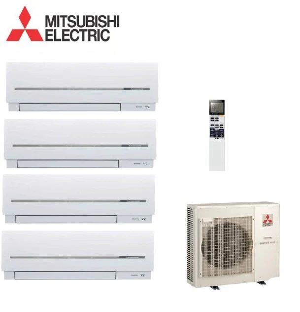 MITSUBISHI ELECTRIC QUADRI SPLIT INVERTER SERIE SF 9+9+9+9 con MXZ-4D72VA