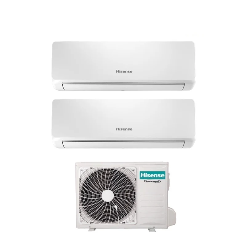 Hisense BIO AIR 9+9 Serie Inverter Dual Split Klimaanlage mit 2AMW42U4RGC R-32 Integriertes Wi-Fi 9000+9000