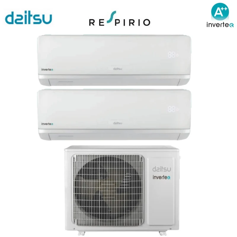 Climatizzatore Condizionatore Daitsu Gruppo Fujitsu Dual Split Inverter 9+12 ASD912UI R410 9000+12000