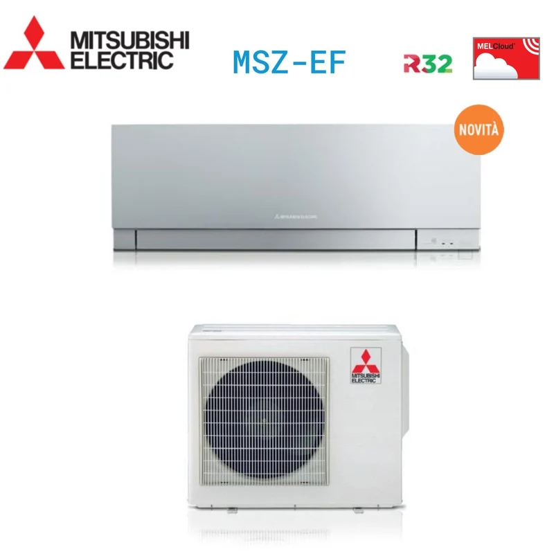 Climatizzatore Condizionatore Mitsubishi Electric Inverter Kirigamine ZEN R-32 Silver 12000 btu MSZ-EF35VGS Grigio A+++ - NOVITA'