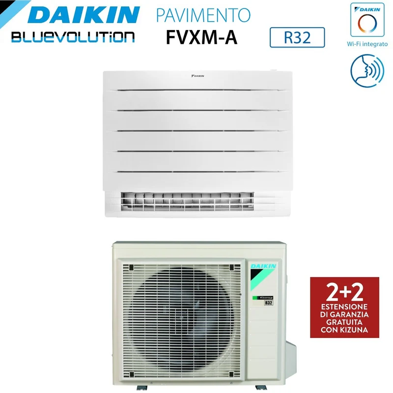 Climatizzatore Condizionatore Daikin Bluevolution Perfera a Pavimento 9000 BTU FVXM25A R-32 Wi-Fi Integrato Telecomando a Infrarossi Incluso Garanzia Italiana - Novità