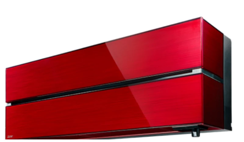 Wandmontiertes Innengerät Mitsubishi Electric Inverter Kirigamine Style Series 18000 BTU MSZ-LN50VGR Rubinrote Farbe – Rot