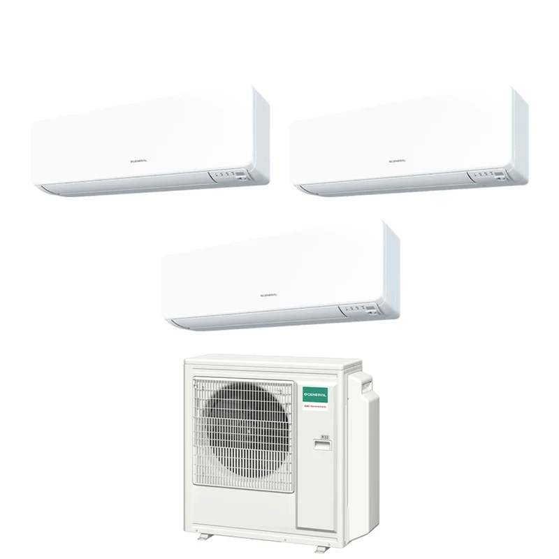 Allgemeine Fujitsu Trial Split Inverter Air Conditioning KG 9+9+14 Serie mit AOHG30KBTA4 R-32 Wi-Fi optional 9000+9000+14000