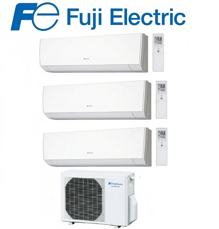 CLIMATIZZATORE CONDIZIONATORE FUJI ELECTRIC TRIAL SPLIT INVERTER serie LM 7+12+12 con ROG24L 7000+12000+12000
