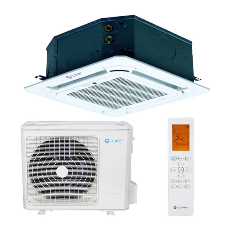 Climatizzatore Condizionatore a cassetta 950x950 Clivet Inverter serie BOX2 42000 btu IA3-XY 120M completo di griglia R-32 A++ Wi-Fi Optional
