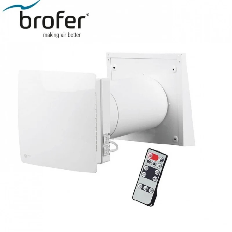 Brofer Recuperatore Di Calore Decentralizzato Vmc Modello Nruc150 Versione Con Telecomando
