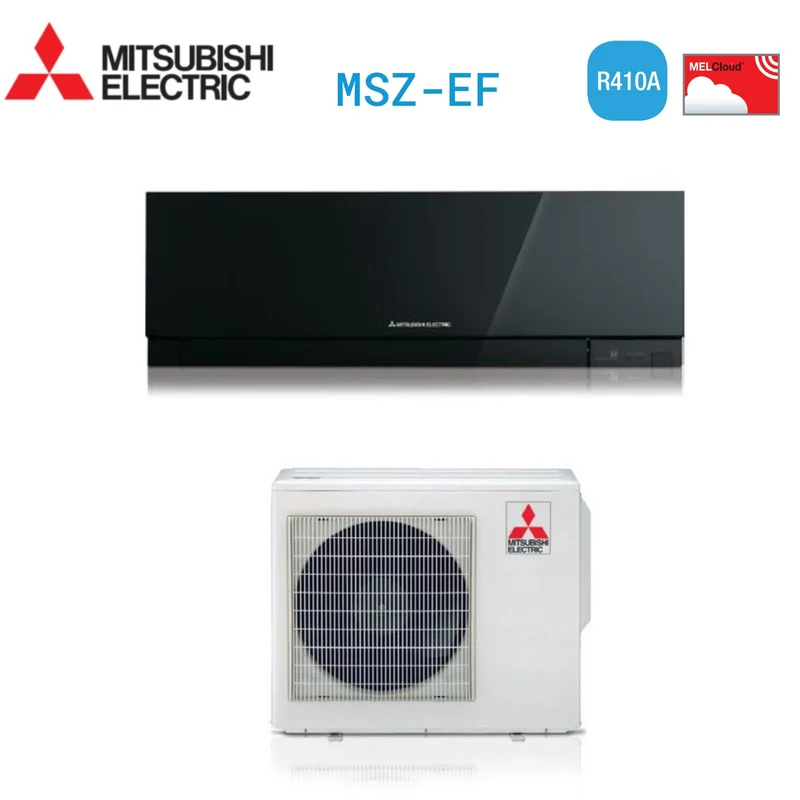 KLIMAANLAGE MITSUBISHI ELECTRIC INVERTER KIRIGAMINE ZEN Serie 15000 BTU MSZ-EF42VE3B SCHWARZ R-410 Klasse A+++ SCHWARZ